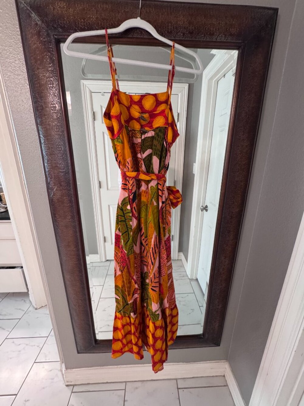 Farm Rio Summer Dream Ruffle Hem Maxi Dress - Picture 4 of 5